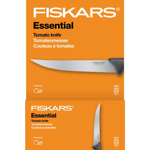 FISKARS Essential ömlesztett paradicsomszeletelő kés (11 cm)