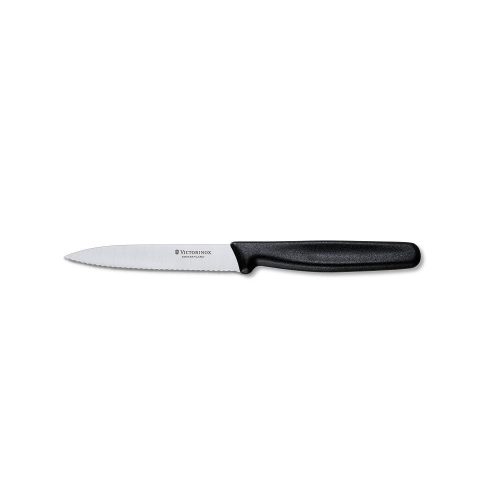 VICTORINOX Swiss Classic hámozókés, recézett pengével (10 cm) fekete