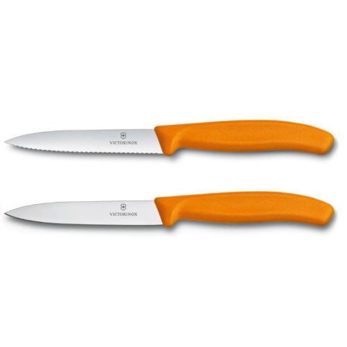 VICTORINOX Swiss Classic késkészlet (10 cm) 2 részes, narancssárga