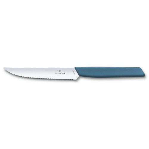 VICTORINOX Swiss Modern steak kés, 2 részes, búzavirágkék