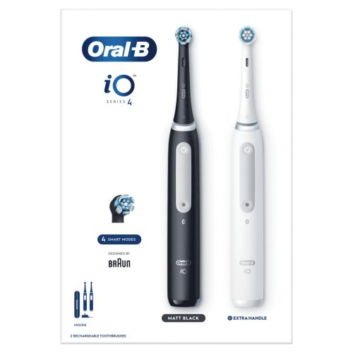 Oral-B iO4 elektromos fogkefe Duo Matt Black/Quit