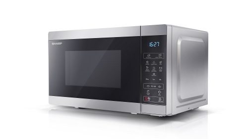 SHARP YC-MS02E-S 20L, digitális mikrohullámú sütő, ezüst