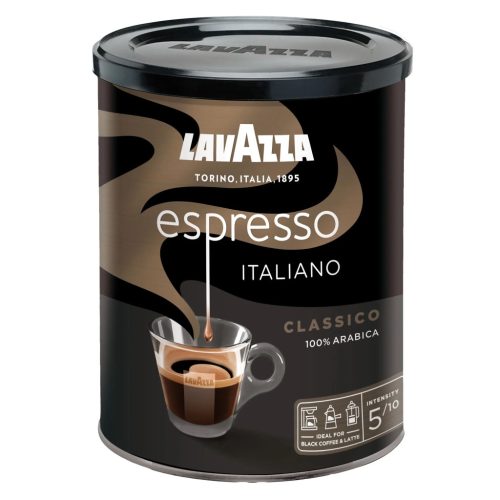 LAVAZZA Espresso Italiano Classico fémdobozban, Őrölt kávé, 250g