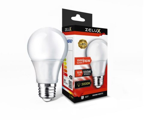 Zelux Led Globe A70 16W E27 3000K Gömb izzó