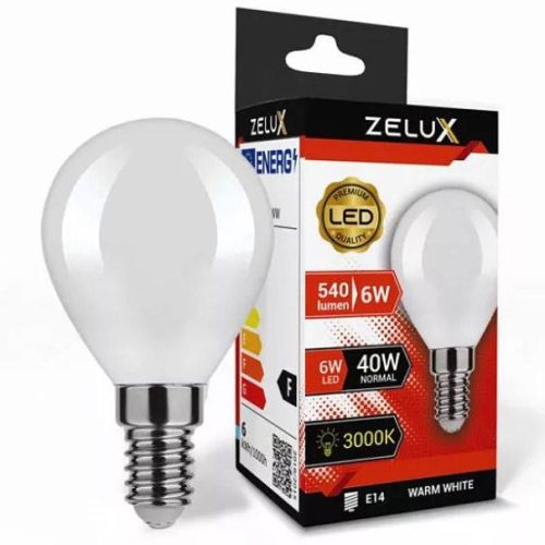 Zelux Led Mini Globe G45 6W E14 3000K Mini Gömb