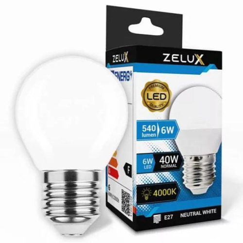 Zelux Led Mini Globe G45 6W E27 4000K Mini Gömb