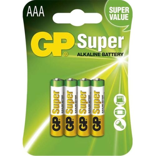 GP Super alkáli AAA (LR03) mikro ceruza elem 4db/bliszter