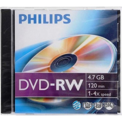 Philips DVD-RW47 4x újraírható DVD lemez