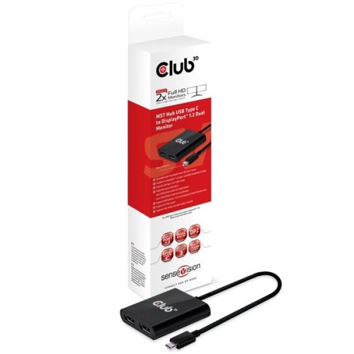 CLUB3D SenseVision MST USB 3.1 C - DisplayPort 1.2 HUB