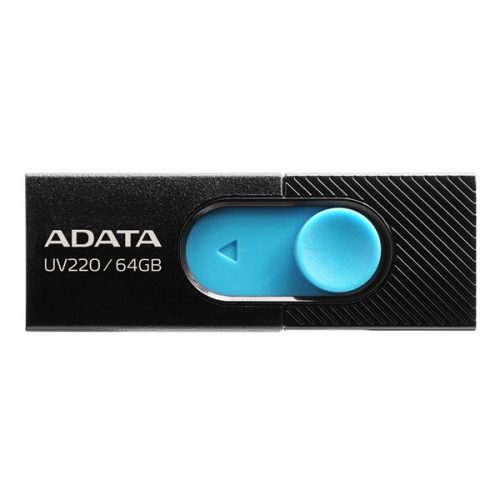 ADATA 64GB USB2.0 Fekete-Kék (AUV220-64G-RBKBL) Flash Drive