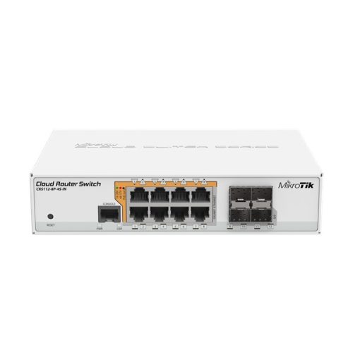 MikroTik CRS112-8P-4S-IN 8port GbE LAN PoE 4xSFP port Cloud Router Switch