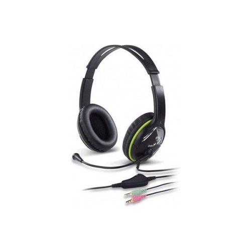 Genius HS-400A jack mikrofonos PC zöld headset