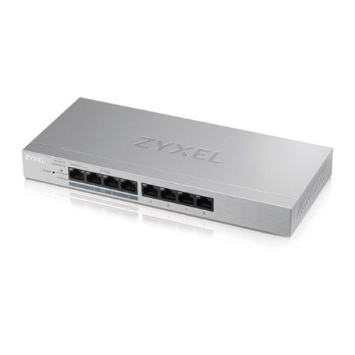 ZyXEL GS1200-8HPv2 8port GbE LAN PoE (60W) web menedzselhető asztali switch