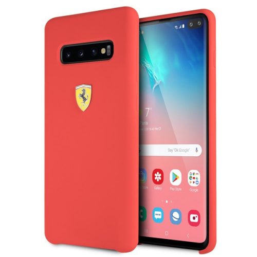 Ferrari Samsung S10 Plus SF piros szilikon hátlap