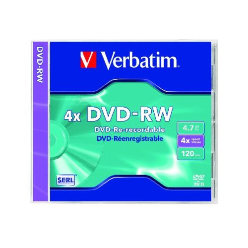 VERBATIM DVD-RW 4,7GB 4X  normál tokos DVD lemez