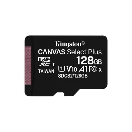 Kingston 128GB SD micro Canvas Select Plus (SDXC Class 10 A1) (SDCS2/128GBSP) memóriakártya