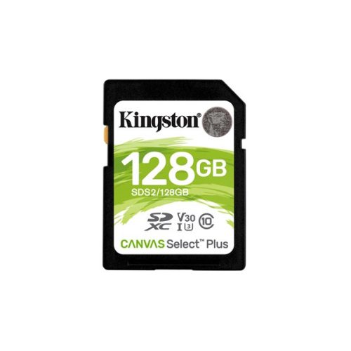 Kingston 128GB SD Canvas Select Plus (SDXC Class 10 UHS-I U3) (SDS2/128GB) memóriakártya