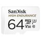 Sandisk 00183566 64GB SD micro (SDXC Class 10 UHS-I U3) High Endurance memóriakártya