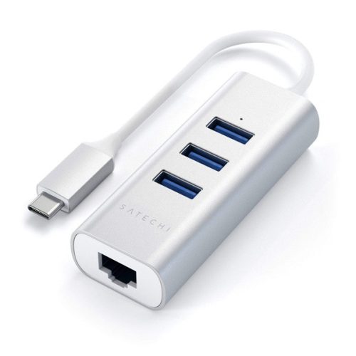 Satechi ST-TC2N1USB31AS Aluminium Type-C ezüst HUB