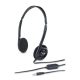 Genius HS-M200C single-jack fekete headset