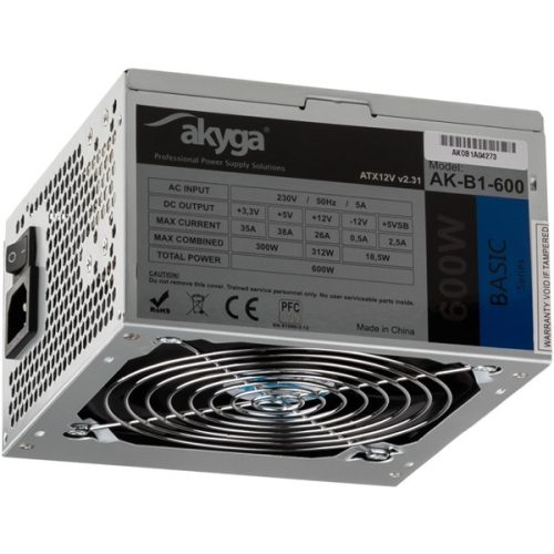 Akyga 600W AK-B1-600 Basic tápegység