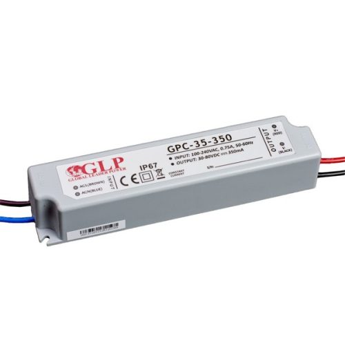 GLP GPC-35-350 28W 30~80V 350mA IP67 LED tápegység