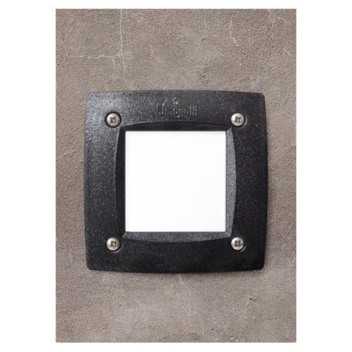 Fumagalli LETI 100 SQUARE ST LED 3W GX53 fekete kültéri beépíthető falilámpa