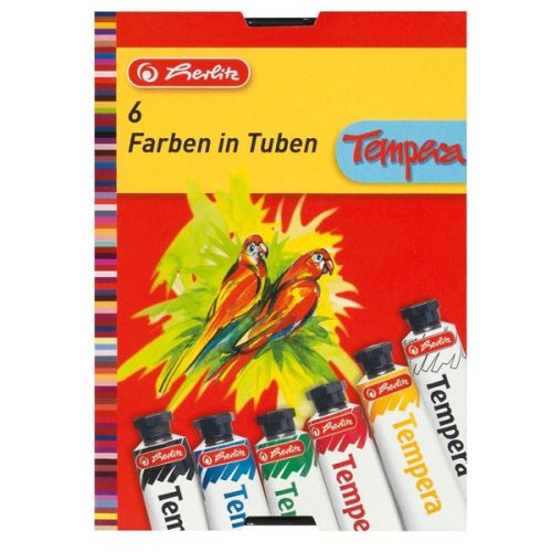 Herlitz 6x16ml 6 színű tempera