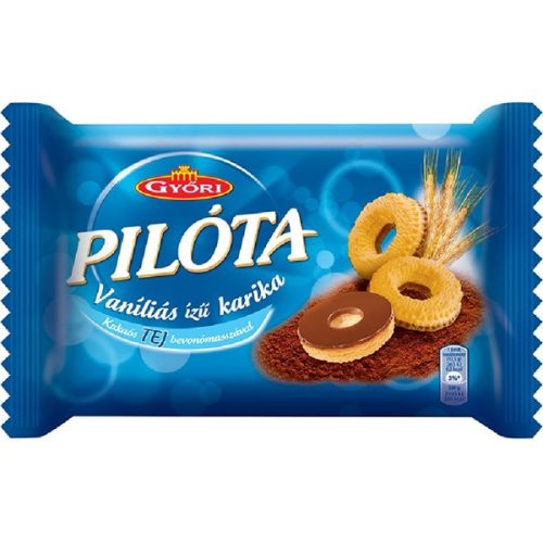 Győri Pilóta 150 g-os tejcsokoládés vaníliás karika