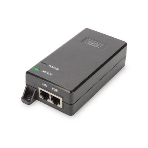 DIGITUS Gigabit Ethernet PoE 802.3at 30W tápfeladó