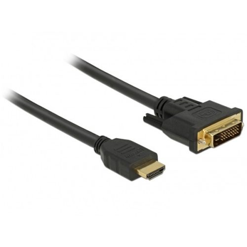 Delock 85654 HDMI - DVI 24+1 kétirányú 2m kábel