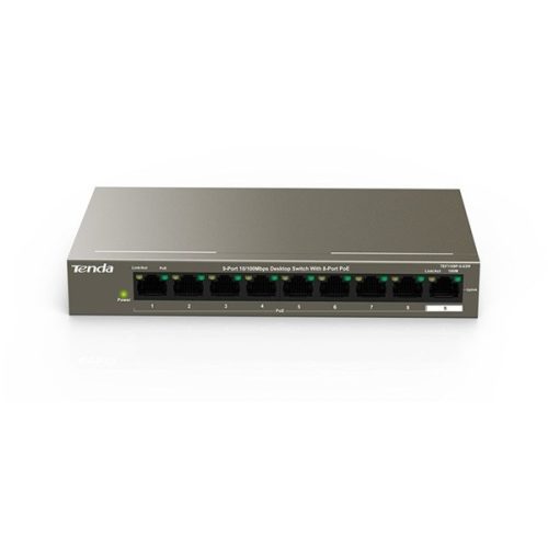 Tenda TEF1109P-8-63W 9port 8 FE +1 GbE Uplink LAN PoE (63W) switch