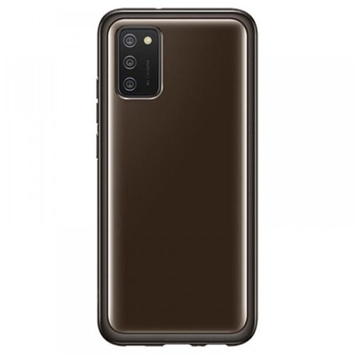 Samsung OSAM-EF-QA026TBEG Galaxy A02S fekete szilikon hátlap