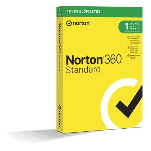 Norton 360 Standard 10GB HUN 1 Felhasználó 1 gép 1 éves dobozos vírusirtó szoftver