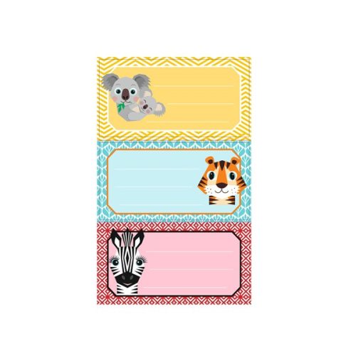 Herlitz Cute Animals 9db-os iskolai etikett