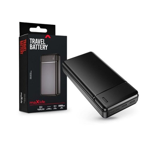 Maxlife TF-0167 30000mAh fekete power bank