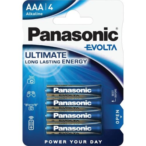 Panasonic EVOLTA LR03EGE/4BP 1,5V AAA/mikro szupertartós alkáli elem 4 db/csomag