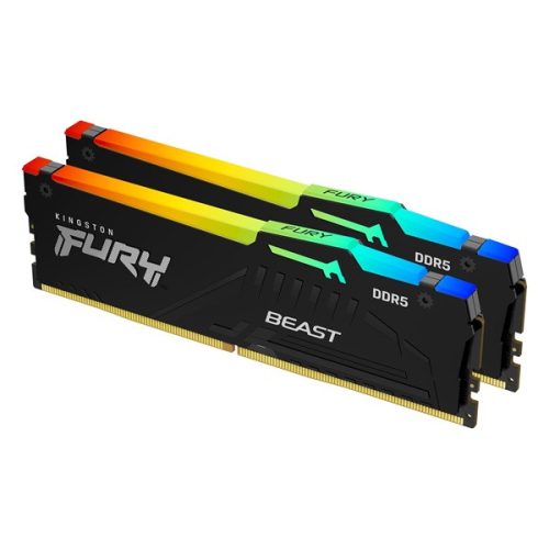 Kingston 32GB 5600MHz DDR-5 FURY Beast RGB EXPO (Kit! 2db 16GB) (KF556C36BBEAK2-32) memória