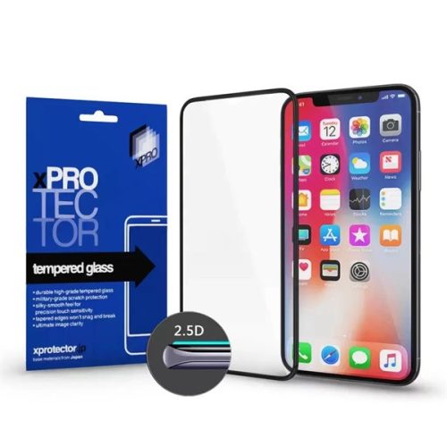 XPRO 127498 Galaxy A14 5G Tempered Glass 2.5D 0,33mm fekete üveg kijelzővédő fólia