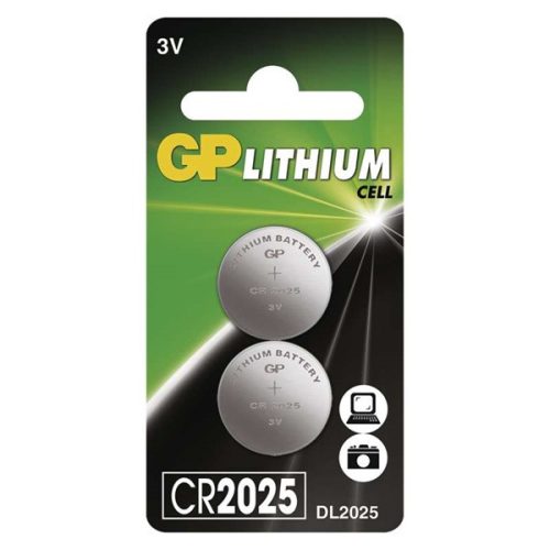 GP CR2025 lítium gombelem 2db/bliszter