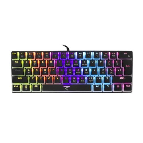 White Shark ASHIKO GK-2202B/R-US fekete mechanikus (red switch) gamer billentyűzet