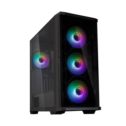 Zalman Z10 DUO fekete (táp nélküli) ablakos ATX ház