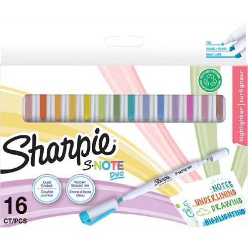 Sharpie S-Nota Duo kétvégű 16 db-os vízbázisú marker