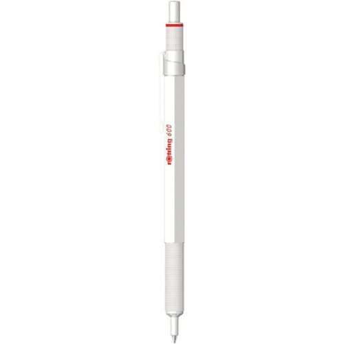 Rotring 600 1,0 mm nyomógombos gyöngyház fehér golyóstoll