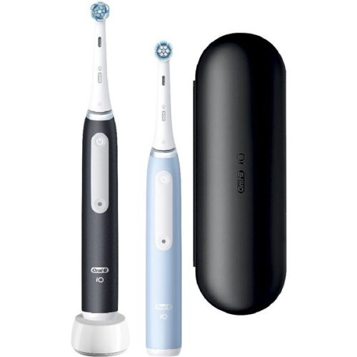 Oral-B iO series 3 Matt Black/Ice Blue Duo elektromos fogkefe