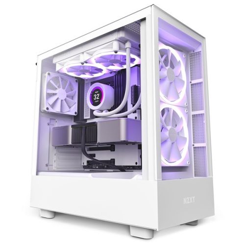 NZXT H5 Elite Fehér (Táp nélküli) ablakos ATX ház