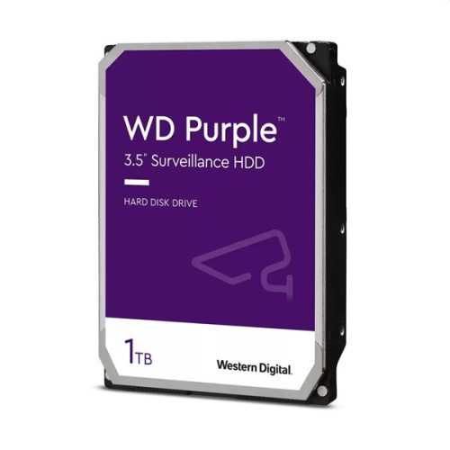 Western Digital 3,5" 1000GB belső SATAIII 5400RPM 64MB PURPLE WD11PURZ winchester 3 év