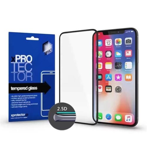 XPRO 128861 iPhone 15 Plus Tempered Glass 0.33 Full 2.5D üveg kijelzővédő fólia