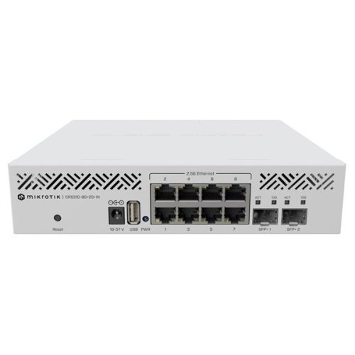 MikroTik CRS310-8G+2S+IN 8x 2.5GbE LAN port, 2x SFP+ port Cloud Router Switch