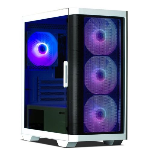 Zalman M4 fehér (táp nélküli) ablakos mATX ház